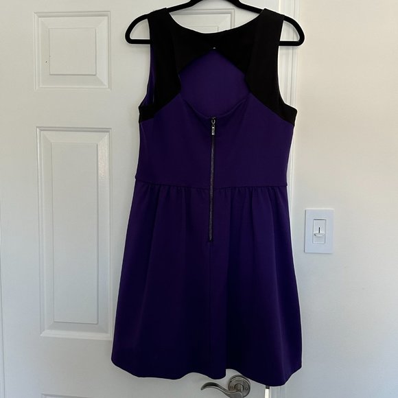 Jessica Simpson Royal Purple and Black Dress with Cut-out Detail - Picture 2 of 3